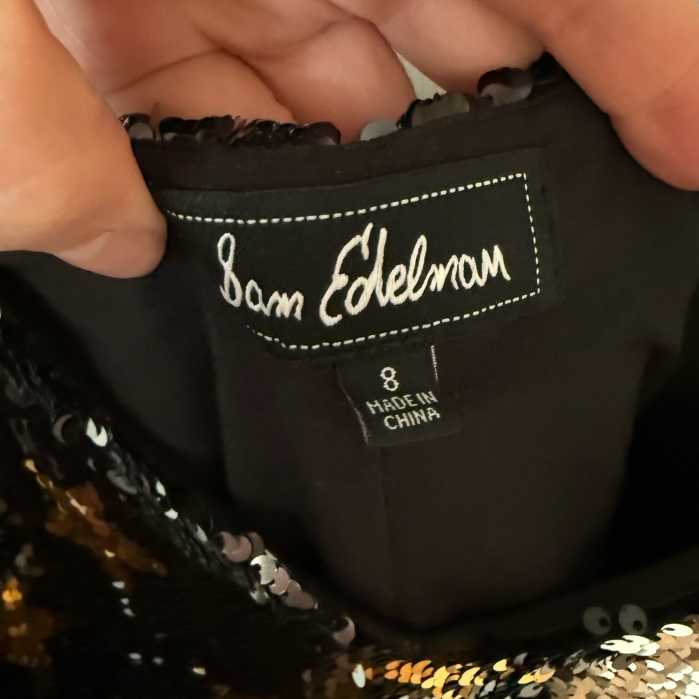 ✨ Sam Edelman Sequin Star Slip Dress | Size 8 | Party / Holiday ✨ - Picture 2 of 2